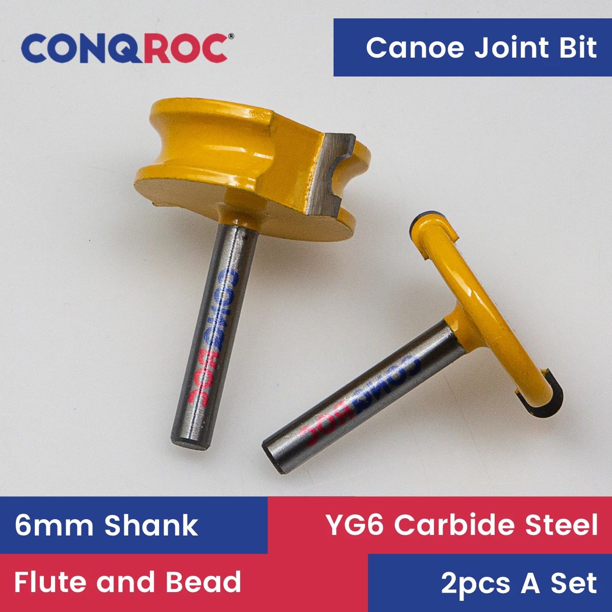 6mm Shank Canoe Joint Flute and Bead Router Bits Set Tungsten Carbide Woodworking Cask Boat Making Milling Cutters Kit
6mm Shank Canoe Joint Flute and Bead Router Bits Set Tungsten Carbide Woodworking Cask Boat Making Milling Cutters Kit