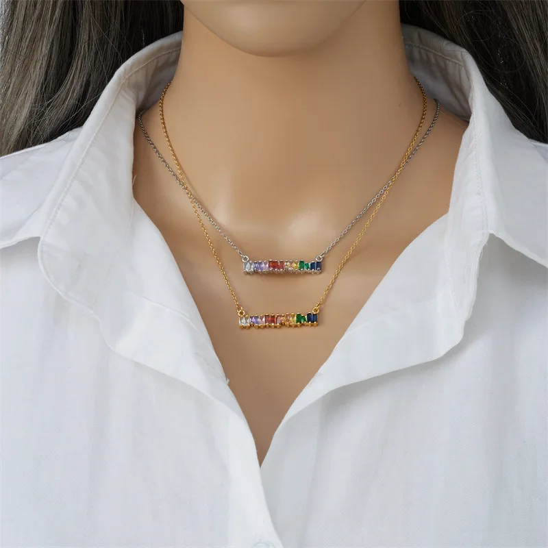 Colorful Zircon Pendant Choker Necklaces Rings Earrings Sets For Women Trendy Gold Color Jewelry Aesthetic Accessories
Colorful Zircon Pendant Choker Necklaces Rings Earrings Sets For Women Trendy Gold Color Jewelry Aesthetic Accessories