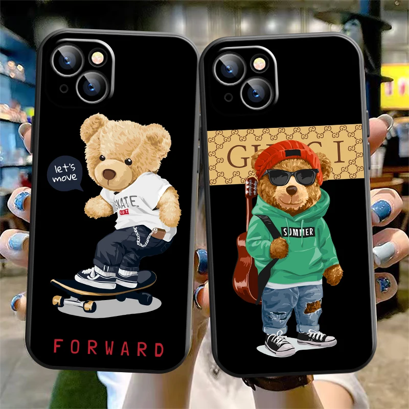 Phone Case For iPhone 13 Pro 12 Mini 11 Pro Max SE 2020 X XR XS MAX 8 7 6 6S Plus Cute Bear Fashion Brand Fundas Black Cover
Phone Case For iPhone 13 Pro 12 Mini 11 Pro Max SE 2020 X XR XS MAX 8 7 6 6S Plus Cute Bear Fashion Brand Fundas Black Cover