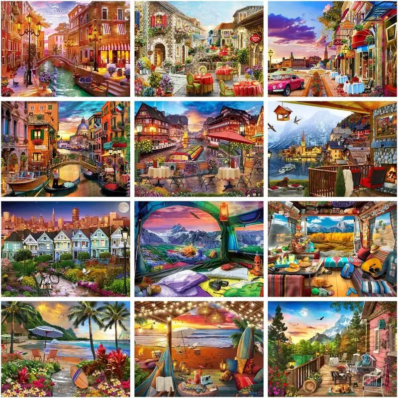 GATYZTORY Pictures By Number Town Landscape Kits Diy Painting By Numbers Drawing On Canvas Handpainted Art Gift Home Decor
GATYZTORY Pictures By Number Town Landscape Kits Diy Painting By Numbers Drawing On Canvas Handpainted Art Gift Home Decor