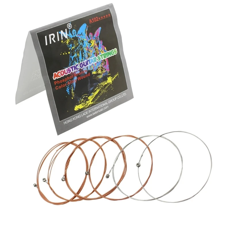 6 Pcs Acoustic Guitar Strings Folk Guitar Phosphor Bronze Steel Strings Musical Instrument Accessories Easy to Use
6 Pcs Acoustic Guitar Strings Folk Guitar Phosphor Bronze Steel Strings Musical Instrument Accessories Easy to Use