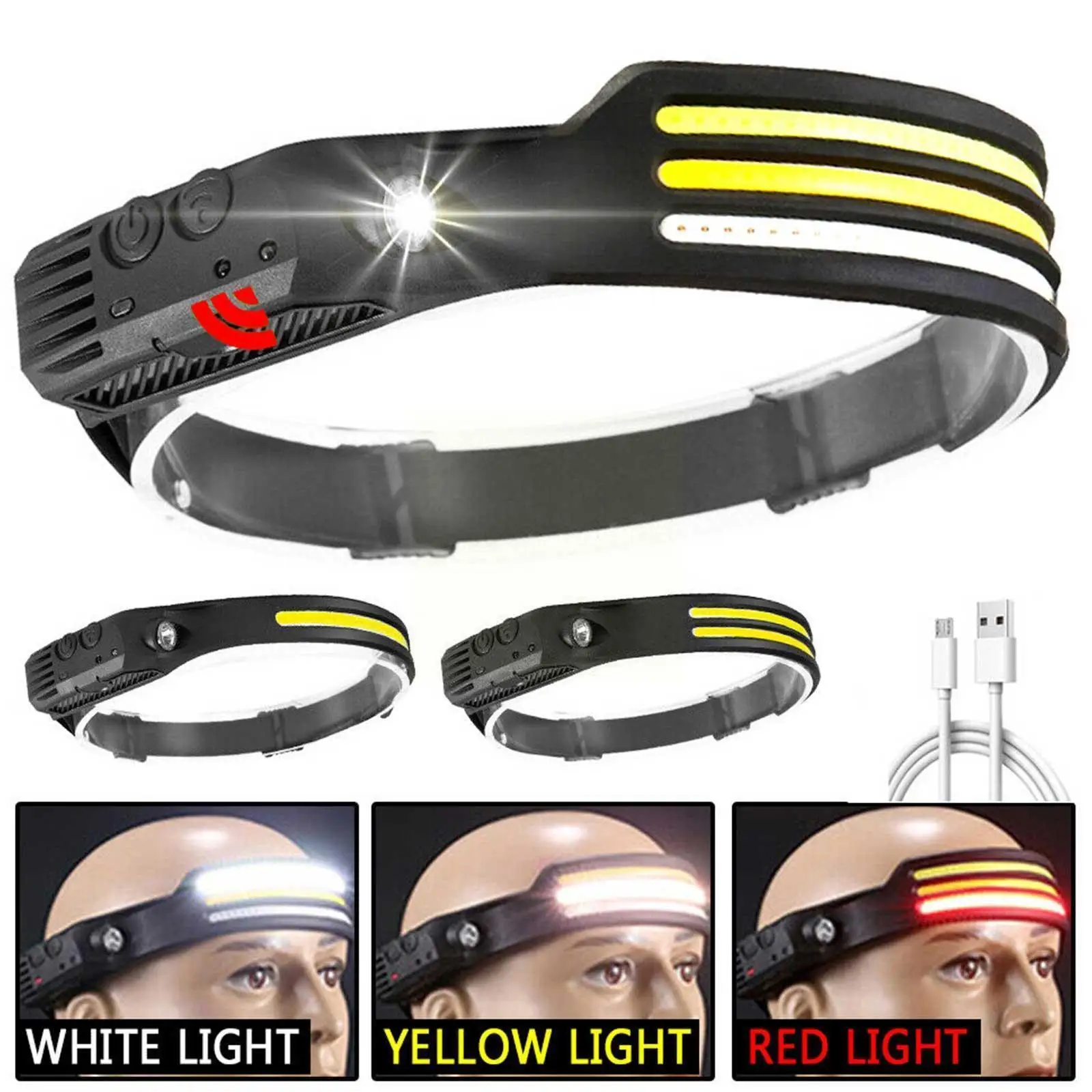 Cob Led Lamp Flashlight Sensor Light Usb Rechargeable With Strong 18650 Light Lamp Torch Built-in Battery V4n6
Cob Led Lamp Flashlight Sensor Light Usb Rechargeable With Strong 18650 Light Lamp Torch Built-in Battery V4n6