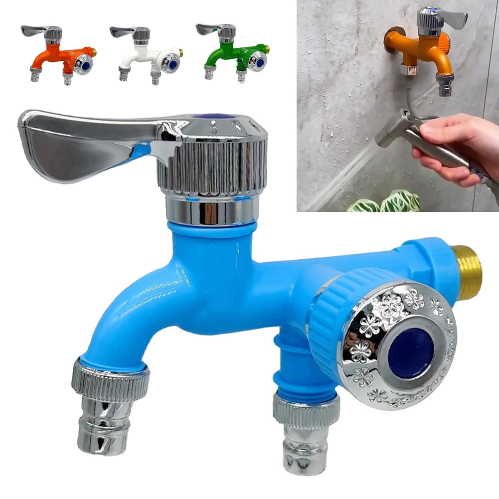 1/2" Interface Faucet Dual Control Double Outlet Water Tap Quick Connector Hose Irrigation Home Bathroom Faucet
1/2" Interface Faucet Dual Control Double Outlet Water Tap Quick Connector Hose Irrigation Home Bathroom Faucet