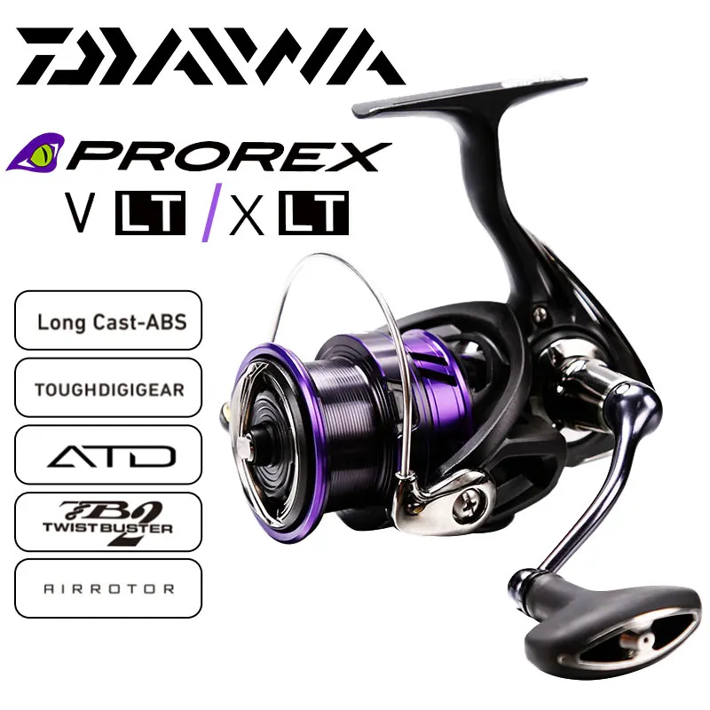 

Original DAIWA PROREX LT V LT Spinning Fishing Reels 6+1BB Air Rotor Bail Carbon Light Material Housing Saltwater Reel Fishing