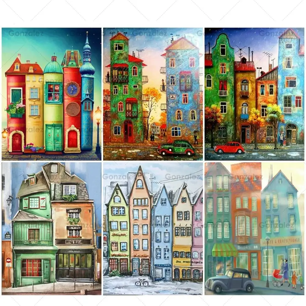 Full Display Drill Diy Cartoon Street View Diamond Painting Poster Mosaic Cross Stitch Gifts Home Decor Embroidery Handmade Kits
Full Display Drill Diy Cartoon Street View Diamond Painting Poster Mosaic Cross Stitch Gifts Home Decor Embroidery Handmade Kits