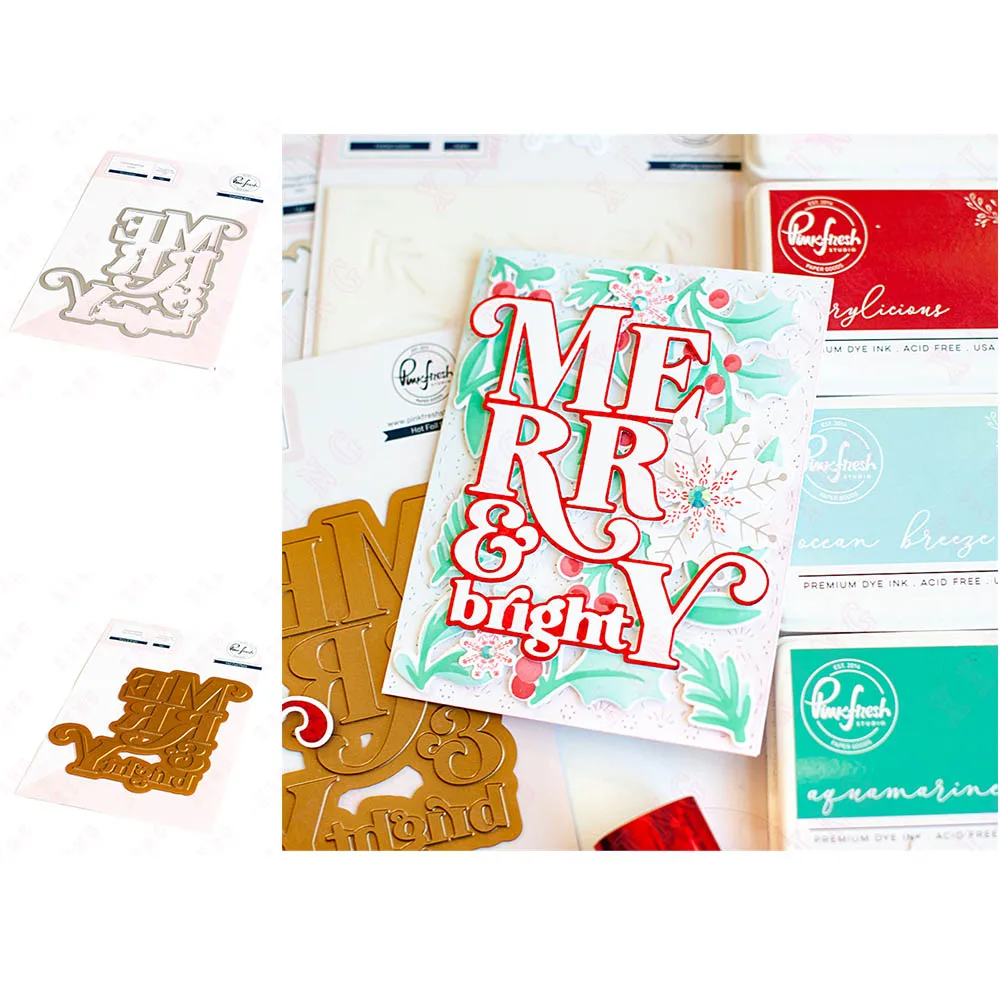 2022 Metal Cutting Dies Set Scrapbook Decoration Embossing Craft Blade Punch Mold Diy Gift Card Handmade Merry & Bright Hot Foil
2022 Metal Cutting Dies Set Scrapbook Decoration Embossing Craft Blade Punch Mold Diy Gift Card Handmade Merry & Bright Hot Foil