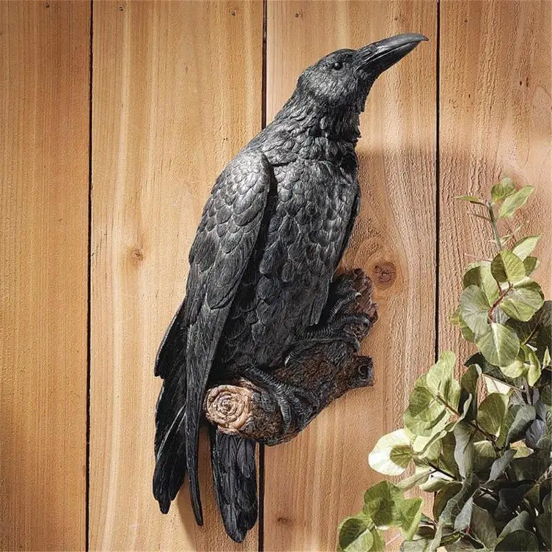 Halloween Garden Decor Creative Raven Statue Fake Raven Resin Statue Bird Crow Sculpture Decorative Figurine Home Decoration Toy
Halloween Garden Decor Creative Raven Statue Fake Raven Resin Statue Bird Crow Sculpture Decorative Figurine Home Decoration Toy