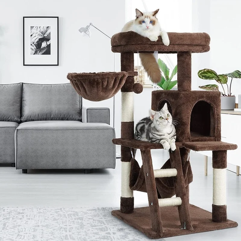 39" Tall Cat Tree Cat Tower Multi-Level Cat House Condo with Large Perch, Cat Climbing Stand with Toy for Small Cats Kittens
39" Tall Cat Tree Cat Tower Multi-Level Cat House Condo with Large Perch, Cat Climbing Stand with Toy for Small Cats Kittens