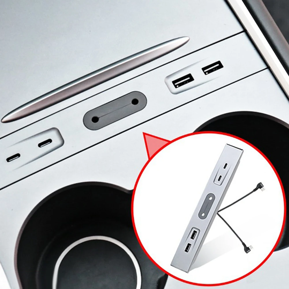 For Tesla Model 3 ModelY Expansion Dock Center Control HUB Expander USB Splitter Hub Accessories 27W Fast Charging
For Tesla Model 3 ModelY Expansion Dock Center Control HUB Expander USB Splitter Hub Accessories 27W Fast Charging