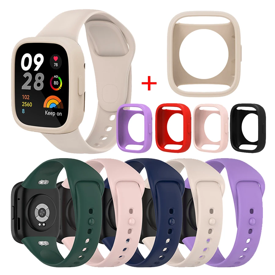 Silicone Strap For Redmi Watch 3 Wristband Correa Bracelet For Xiaomi Redmi Watch 3 Strap+Protective Case Cover Accessory
Silicone Strap For Redmi Watch 3 Wristband Correa Bracelet For Xiaomi Redmi Watch 3 Strap+Protective Case Cover Accessory