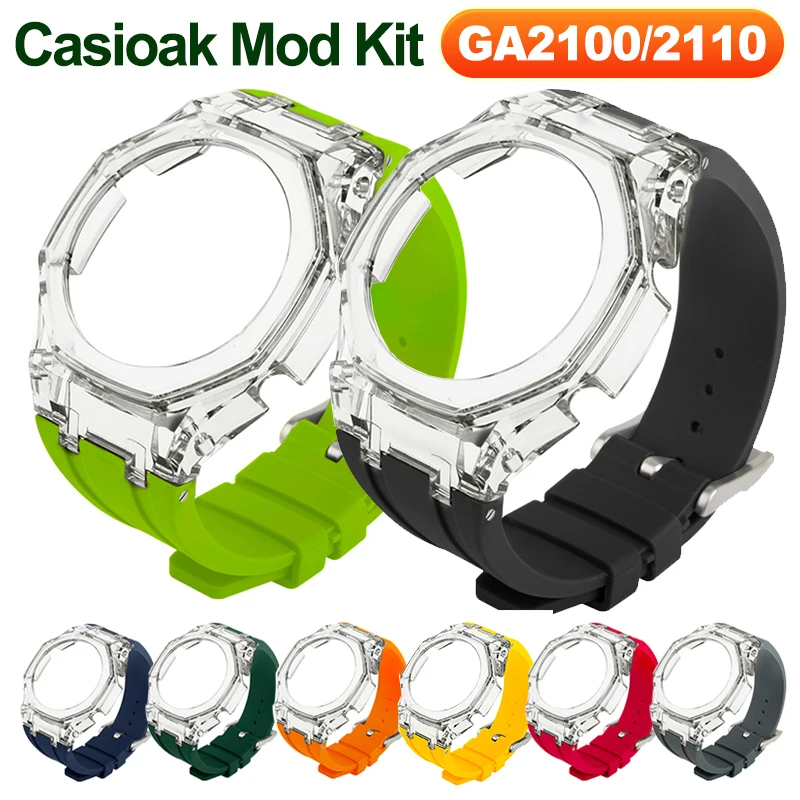 Новый прозрачный набор Casioak Mod для замены ремешка для ПК для Casio GA-2100 2110 резиновый ремешок для часов металлическая пряжка
Новый прозрачный набор Casioak Mod для замены ремешка для ПК для Casio GA-2100 2110 резиновый ремешок для часов металлическая пряжка