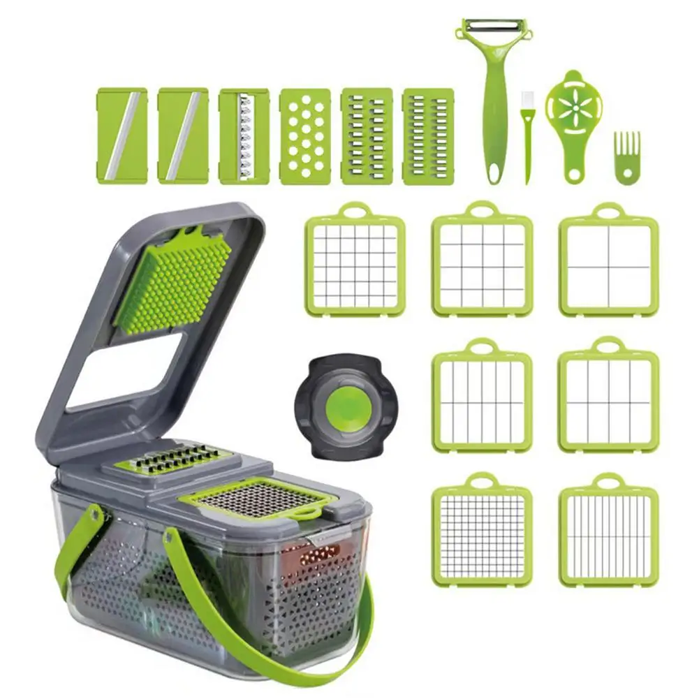 Vegetable Chopper Multifunctional Slicer Dicer Slicer Vegetable Cutter Household Kitchen Grater Home Essential Cutter For Onion
Vegetable Chopper Multifunctional Slicer Dicer Slicer Vegetable Cutter Household Kitchen Grater Home Essential Cutter For Onion