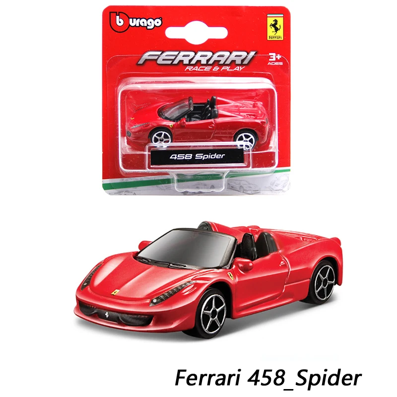 Миниатюрная модель автомобиля из сплава паука Bburago 1/64 FERRAI 458, Реплика автомобиля, коллекция для энтузиастов, подарки для мальчиков
Миниатюрная модель автомобиля из сплава паука Bburago 1/64 FERRAI 458, Реплика автомобиля, коллекция для энтузиастов, подарки для мальчиков