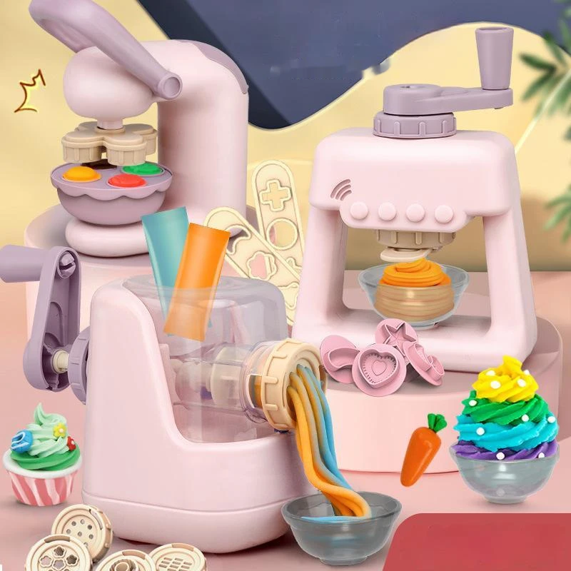Simulation Kitchen Toy Noodle Ice Cream Hamburger Machine Set Kid Play House Pretend To Play Diy Colourful Clay Pasta Model Gift
Simulation Kitchen Toy Noodle Ice Cream Hamburger Machine Set Kid Play House Pretend To Play Diy Colourful Clay Pasta Model Gift