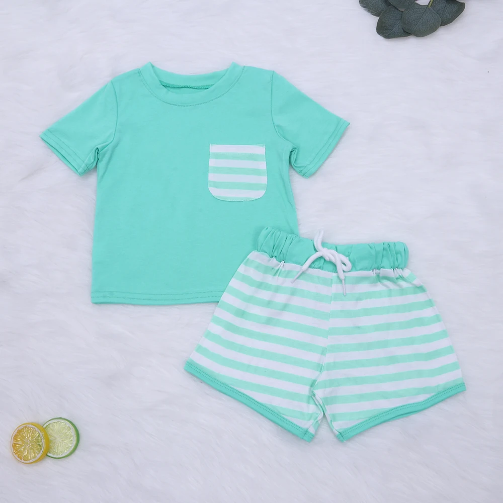 Baby Boy Clothes Boy Set Boys Spring And Summer Clothes Two Piece Set White Stripe Pocket Blue T-Shirt Stripe Shorts Boy Clothes
Baby Boy Clothes Boy Set Boys Spring And Summer Clothes Two Piece Set White Stripe Pocket Blue T-Shirt Stripe Shorts Boy Clothes