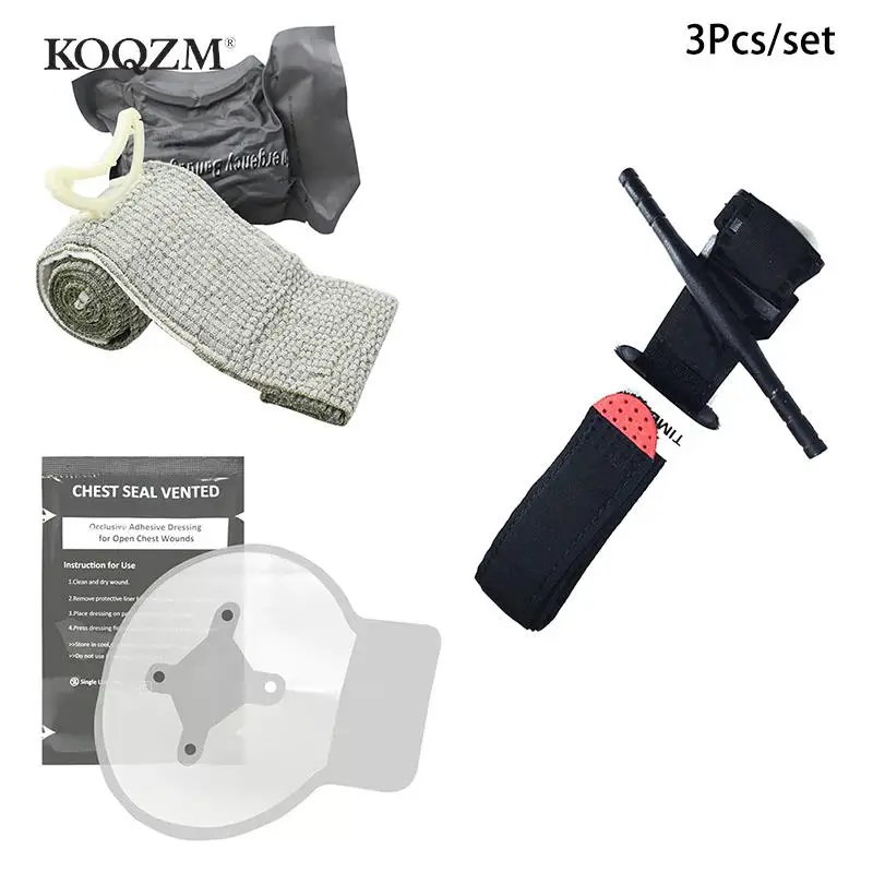 3pcs/set Trauma Kit First Aid Medical Pouch Emergency Survival Gear And Equipment With Tourniquet Bandage Chest Seal
3pcs/set Trauma Kit First Aid Medical Pouch Emergency Survival Gear And Equipment With Tourniquet Bandage Chest Seal