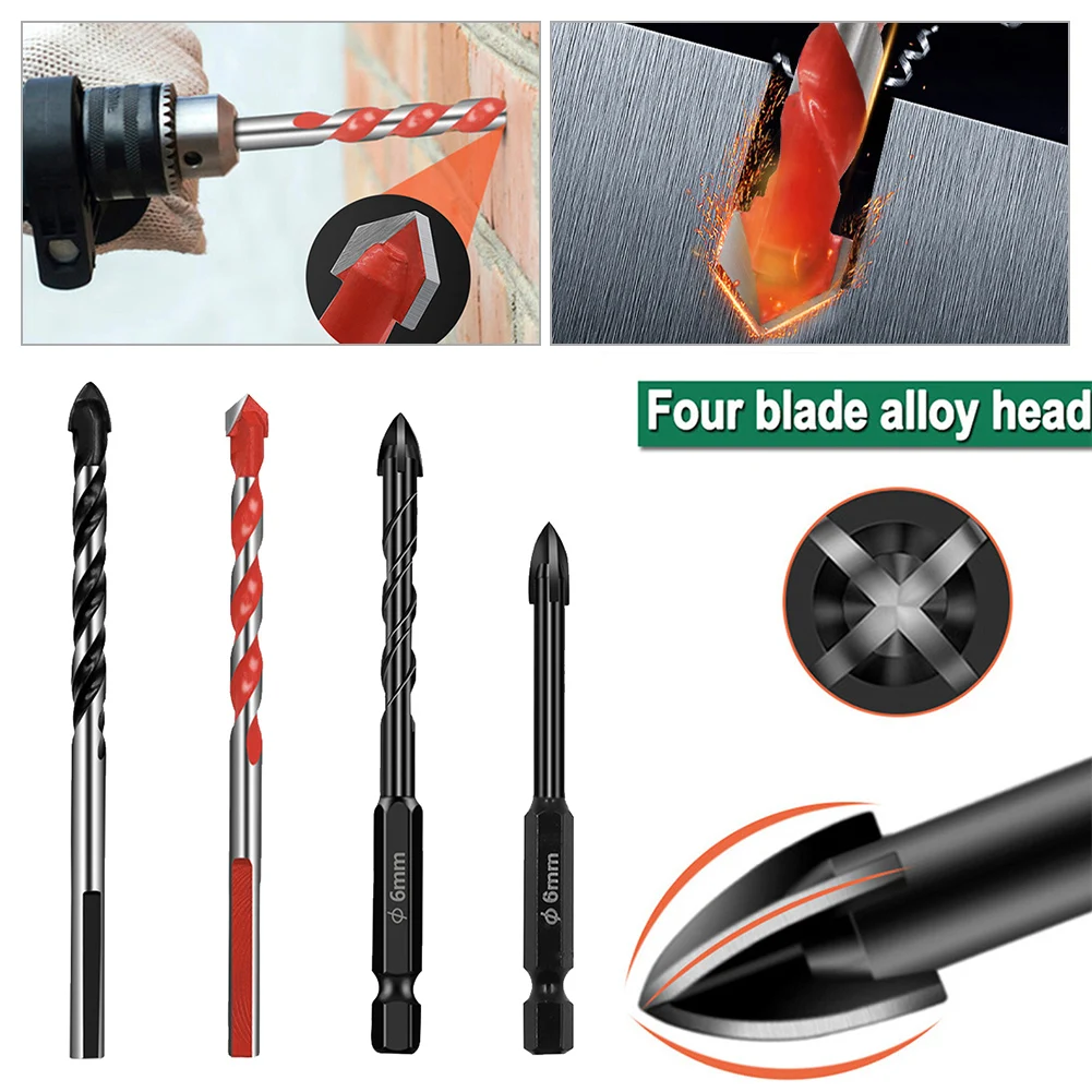 4PC 6mm Cross Hex Tile Drill Bits Set for Glass Ceramic Concrete Hole Opener Brick Hard Alloy Triangle Bit Tool Kit Dropship New
4PC 6mm Cross Hex Tile Drill Bits Set for Glass Ceramic Concrete Hole Opener Brick Hard Alloy Triangle Bit Tool Kit Dropship New