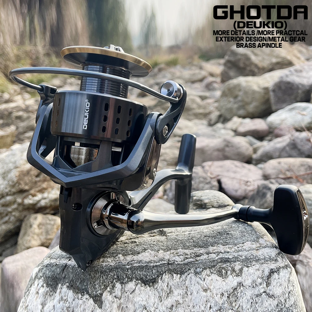 Metal Spool Spinning Fishing Reel 15KG Max Drag Power Bass One-way Gapless Wheel Metal Rocker Arm 2000-7000 Sea Tackle
Metal Spool Spinning Fishing Reel 15KG Max Drag Power Bass One-way Gapless Wheel Metal Rocker Arm 2000-7000 Sea Tackle