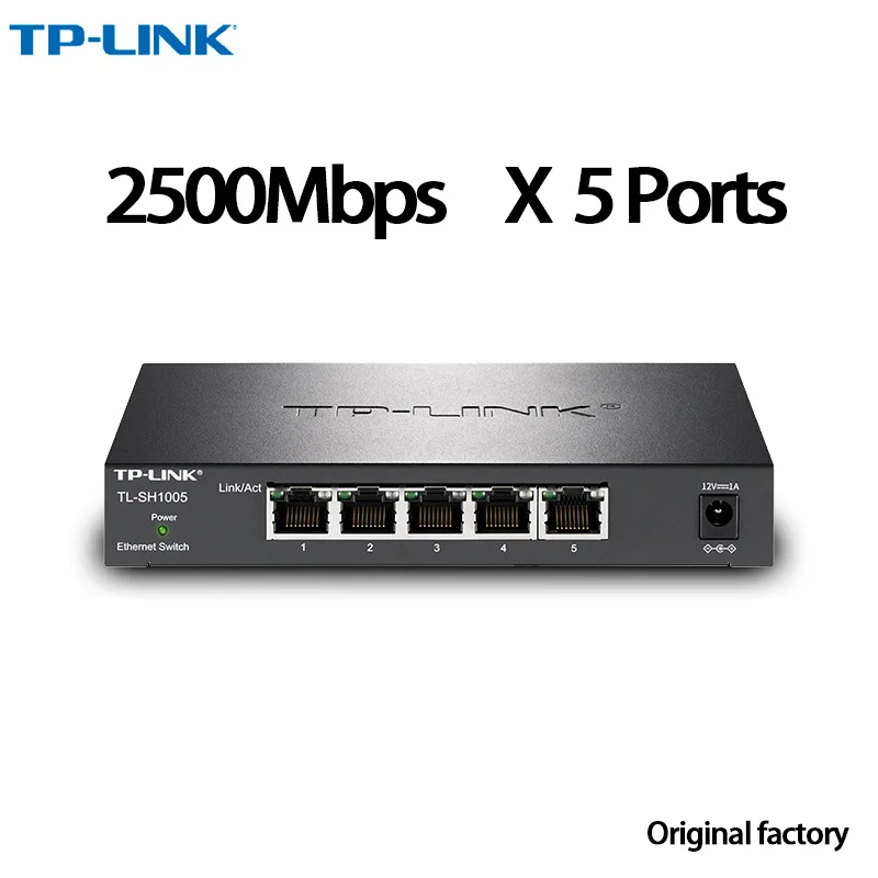 

Tp-link Switch 2500mbps 2.5g Switch 2.5gbps 2.5 Gigabit All 5*2.5gb RJ45 Ethernet TL-SH1005 Plug and Play asic miner