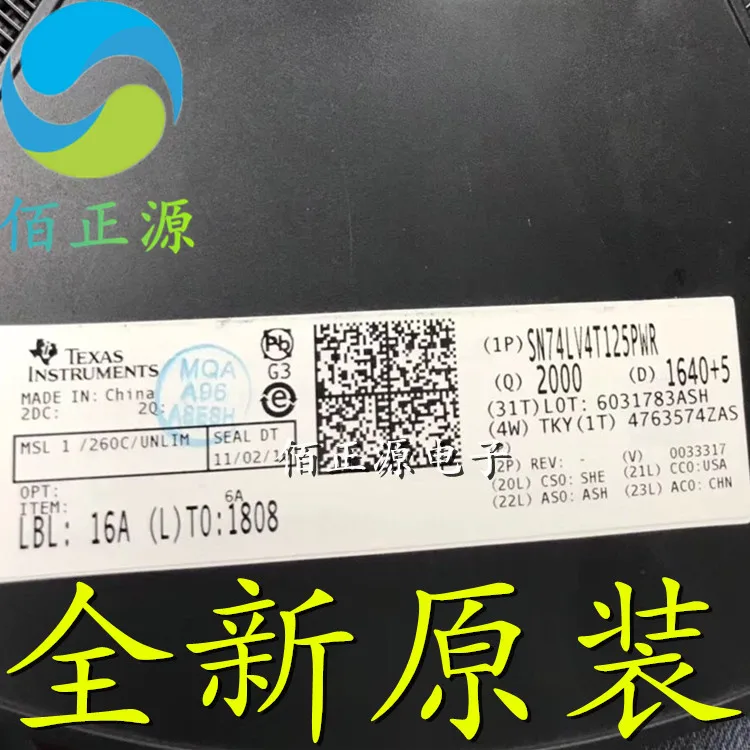 10pcs orginal new SN74LV4T125PWR silk screen LV4T125 SMD TSSOP-14 driver chip
10pcs orginal new SN74LV4T125PWR silk screen LV4T125 SMD TSSOP-14 driver chip