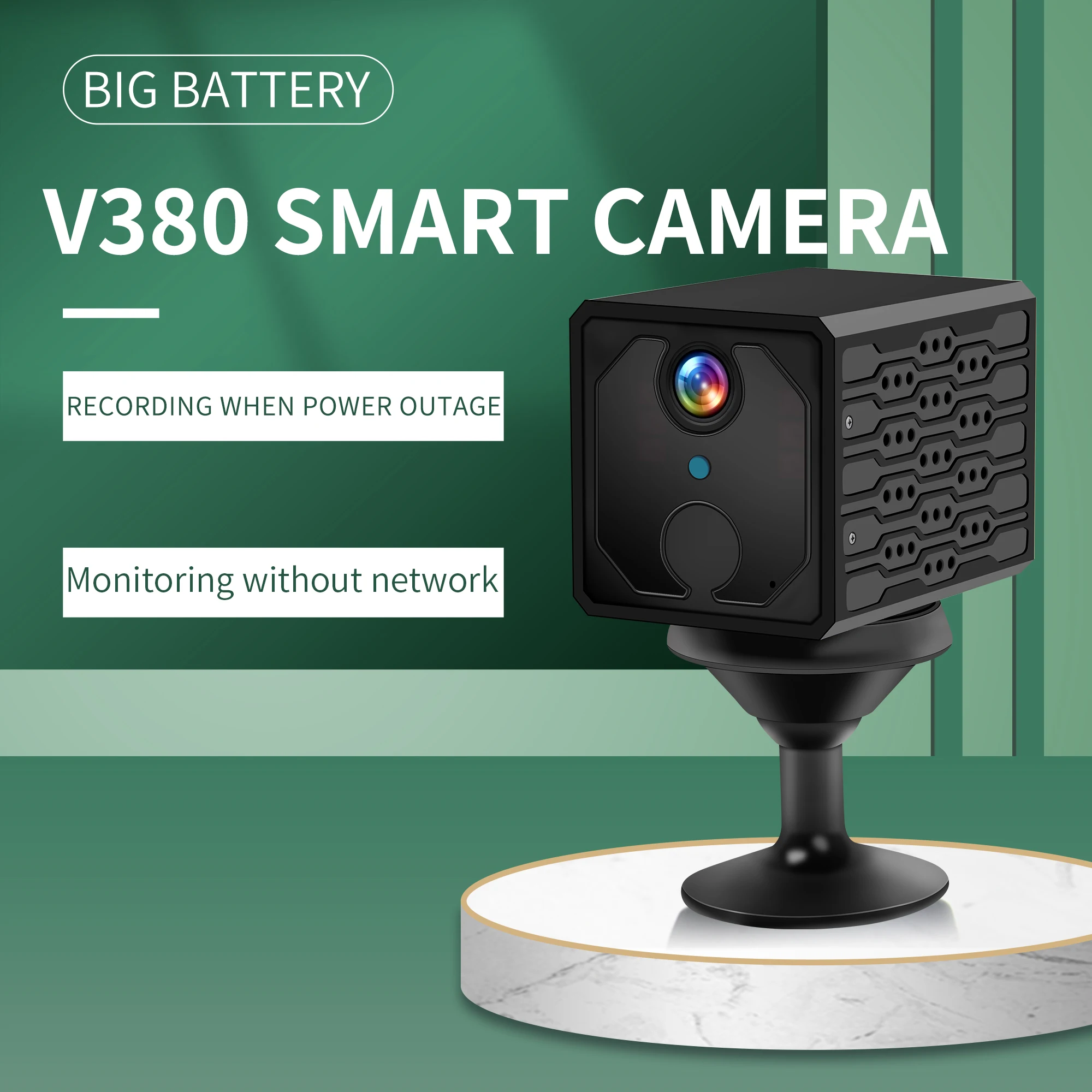 Мини камера V380 PRO ANYKA маленькая квадратная дешевая wifi домашняя портативная
