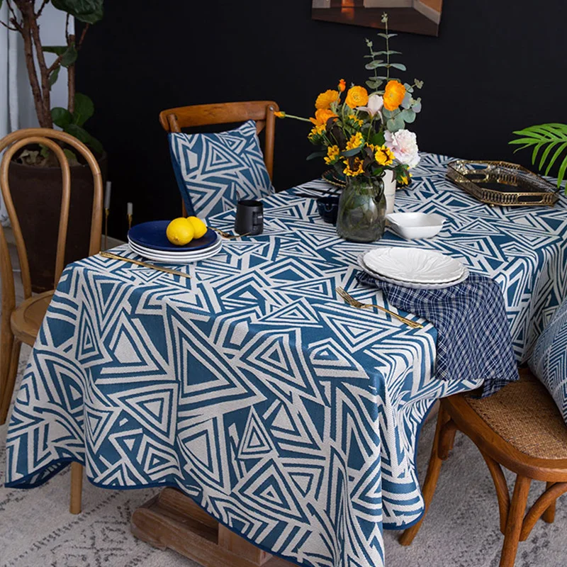 Thickened Table Cloth Geometric Three-dimensional Triangular Edge Tablecloth Cotton Linen Day Rectangular Tea Table Cloth
Thickened Table Cloth Geometric Three-dimensional Triangular Edge Tablecloth Cotton Linen Day Rectangular Tea Table Cloth