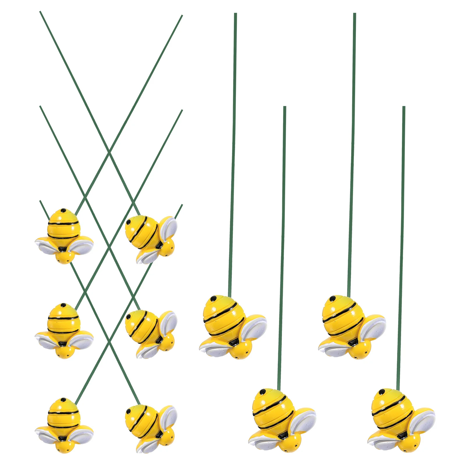10 Pcs Flower Pots Artificial Bee Decor Garden Cartoon Patio Stake Metal Stakes Sticks
10 Pcs Flower Pots Artificial Bee Decor Garden Cartoon Patio Stake Metal Stakes Sticks