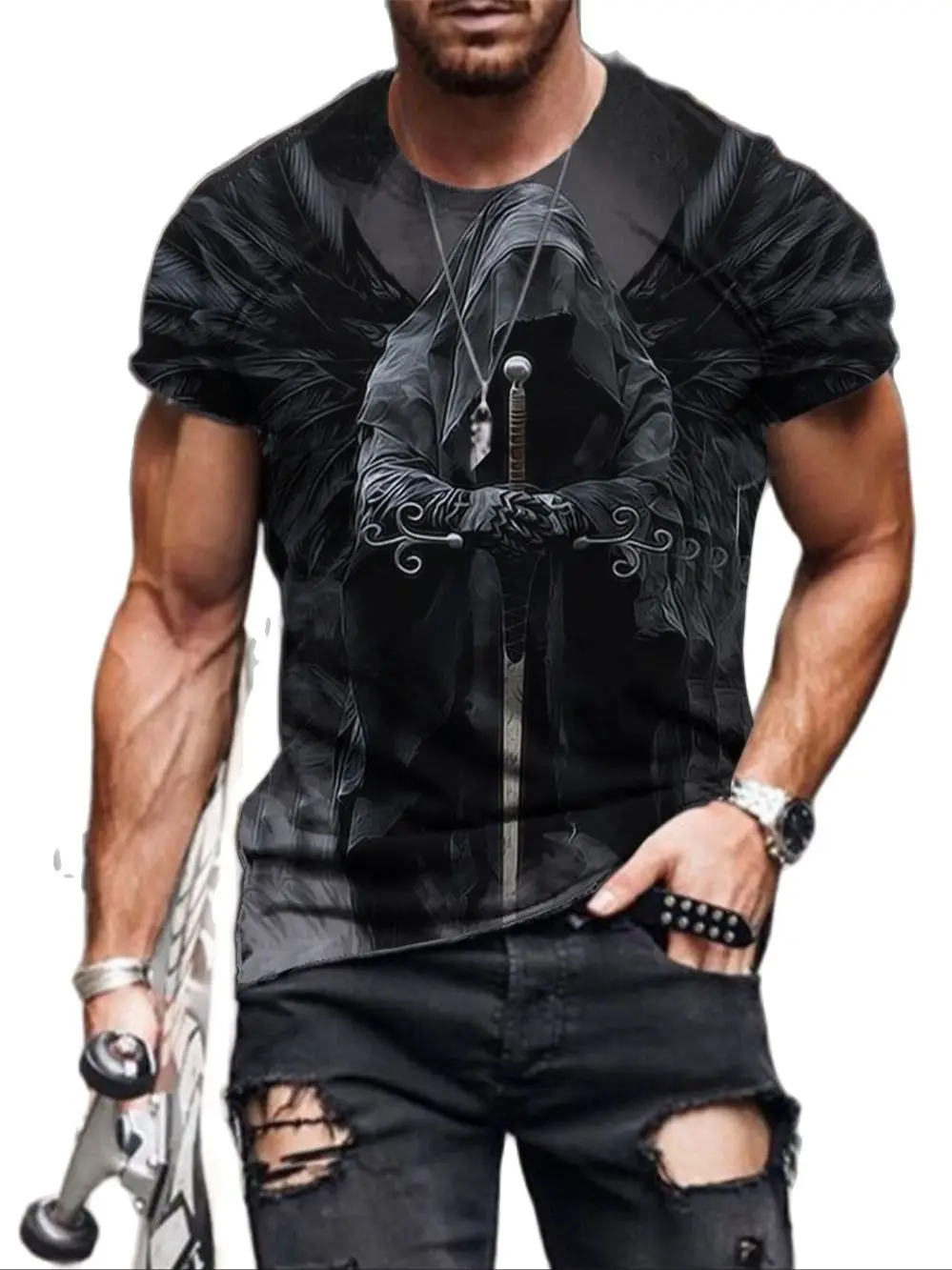 2022 new summer fashion men's T-shirt street 3D trend pullover all-match flag animal men and women with short sleeves
2022 new summer fashion men's T-shirt street 3D trend pullover all-match flag animal men and women with short sleeves