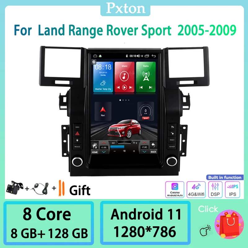 Pxton Android Tesla Screen Car Radio Stereo Multimedia Player For Land Range Rover Sport 2005-2009 Carplay Auto 4G WIFI 8G+128G
Pxton Android Tesla Screen Car Radio Stereo Multimedia Player For Land Range Rover Sport 2005-2009 Carplay Auto 4G WIFI 8G+128G