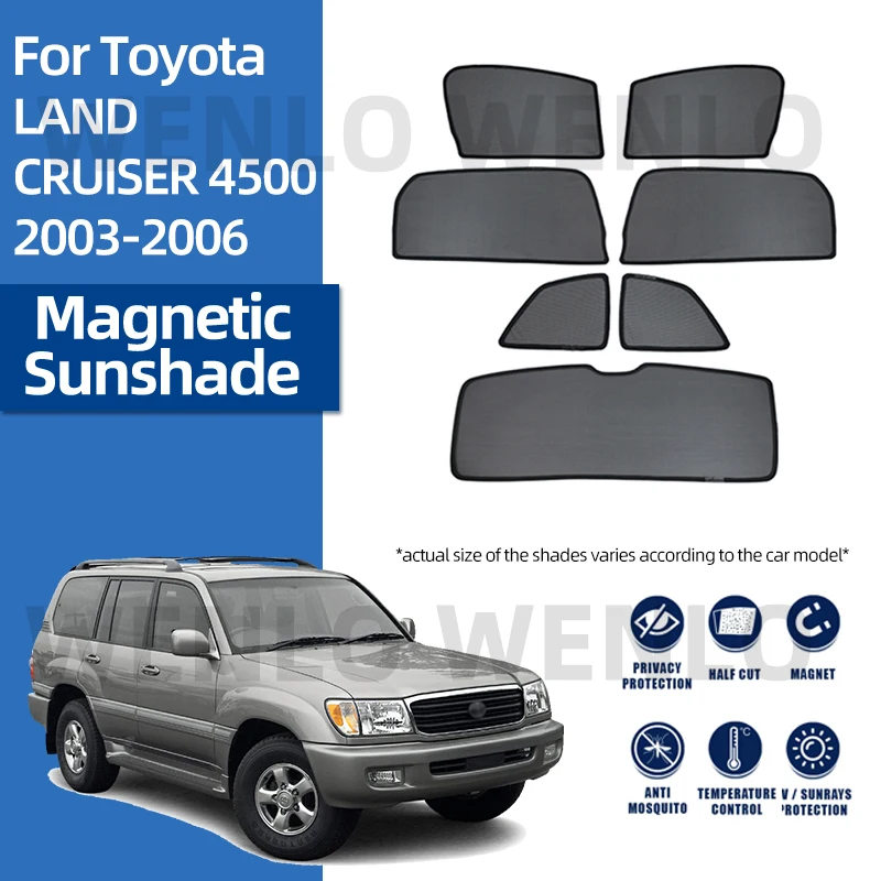 Magnetic Car Side Window Sunshade For Toyota Land Cruiser 4500 2003 2004 2005 2006 Sun Visor Shield Curtain Cover Accessories
Magnetic Car Side Window Sunshade For Toyota Land Cruiser 4500 2003 2004 2005 2006 Sun Visor Shield Curtain Cover Accessories