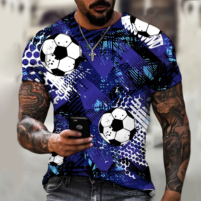 Fashion Football Graphic 3D Printed Men's T Shirt Street Trend O-Neck Short Sleeve Male Oversized T-Shirts Men Clothing Tops Tee
Fashion Football Graphic 3D Printed Men's T Shirt Street Trend O-Neck Short Sleeve Male Oversized T-Shirts Men Clothing Tops Tee