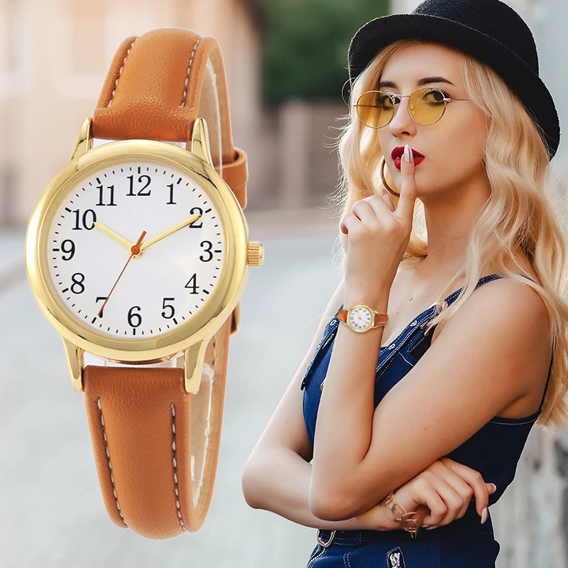 Elegant Refined Women's Watch Japanese Movement Easy to Read Arabic Numerals PU Leather Strap 31mm Dial Laides Clock
Elegant Refined Women's Watch Japanese Movement Easy to Read Arabic Numerals PU Leather Strap 31mm Dial Laides Clock