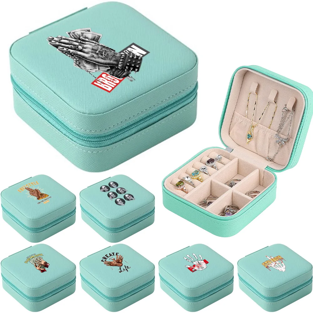 Portable Jewelry Box Jewelry Organizer Display Travel Jewelry Case Hand Pattern Boxes Leather Storage Earring Necklace Jewelers
Portable Jewelry Box Jewelry Organizer Display Travel Jewelry Case Hand Pattern Boxes Leather Storage Earring Necklace Jewelers