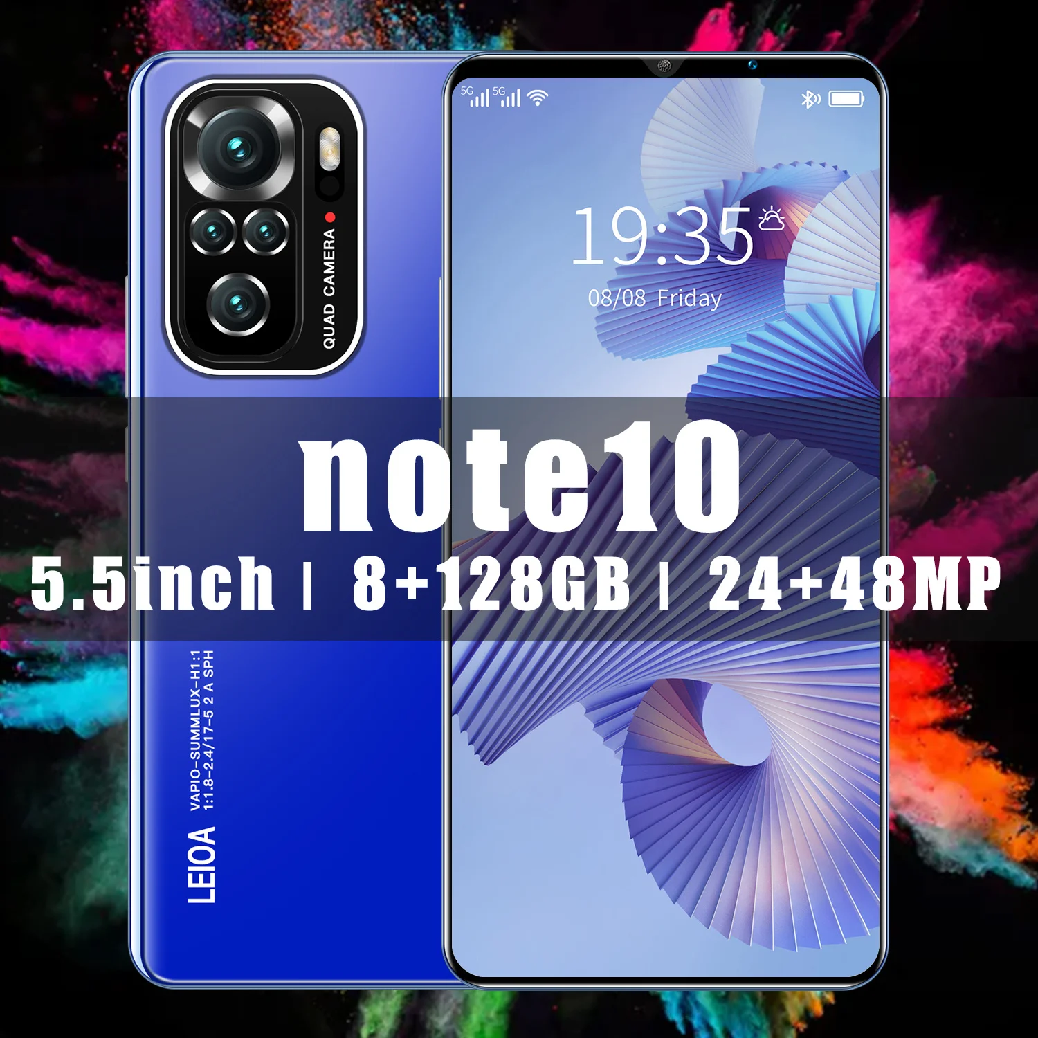 Note10 Pro 5.5Inch 6+128GB HD+Fullscreen MTK6595 CPU 24MP+48MP 4800mAH GPS Navigation Support Google Android Samrt Phone
Note10 Pro 5.5Inch 6+128GB HD+Fullscreen MTK6595 CPU 24MP+48MP 4800mAH GPS Navigation Support Google Android Samrt Phone