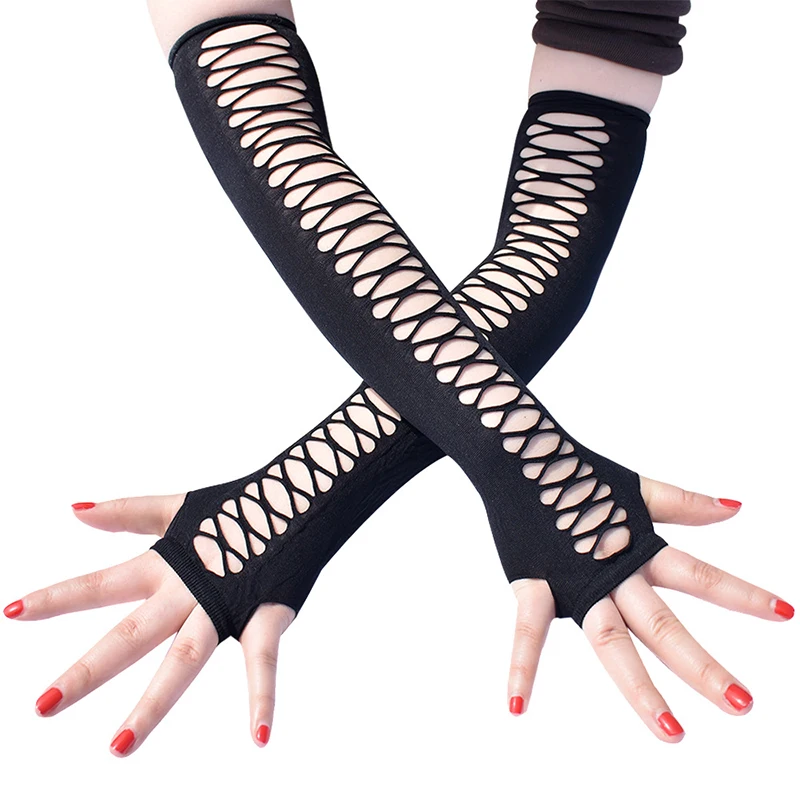 Women Long Elastic Hole Party Fingerless Gloves For Sports Cycling Breathable Half Finger Touch Screen Warm Driving Mittens
Women Long Elastic Hole Party Fingerless Gloves For Sports Cycling Breathable Half Finger Touch Screen Warm Driving Mittens