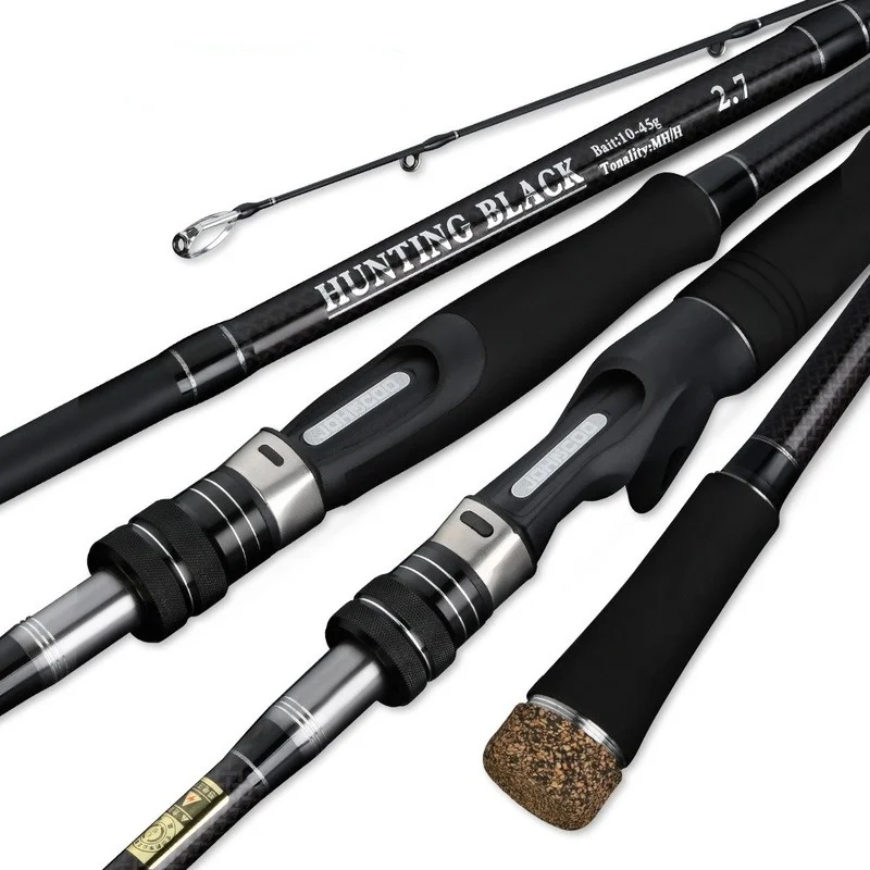 2.7m 3 Section Fishing Rod Carbon Fiber Spinning/casting Fishing Pole 2 Tips MH/H Super Hard Fishing Rods for Reservoir Pond
2.7m 3 Section Fishing Rod Carbon Fiber Spinning/casting Fishing Pole 2 Tips MH/H Super Hard Fishing Rods for Reservoir Pond