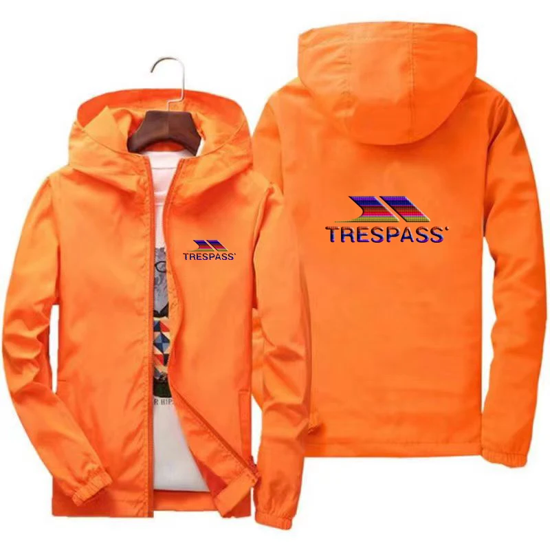 

The new TRESPASS zipper windproof coat men's hoodie sunscreen clothes casual sports long-sleeved coat thin fashion clothing
