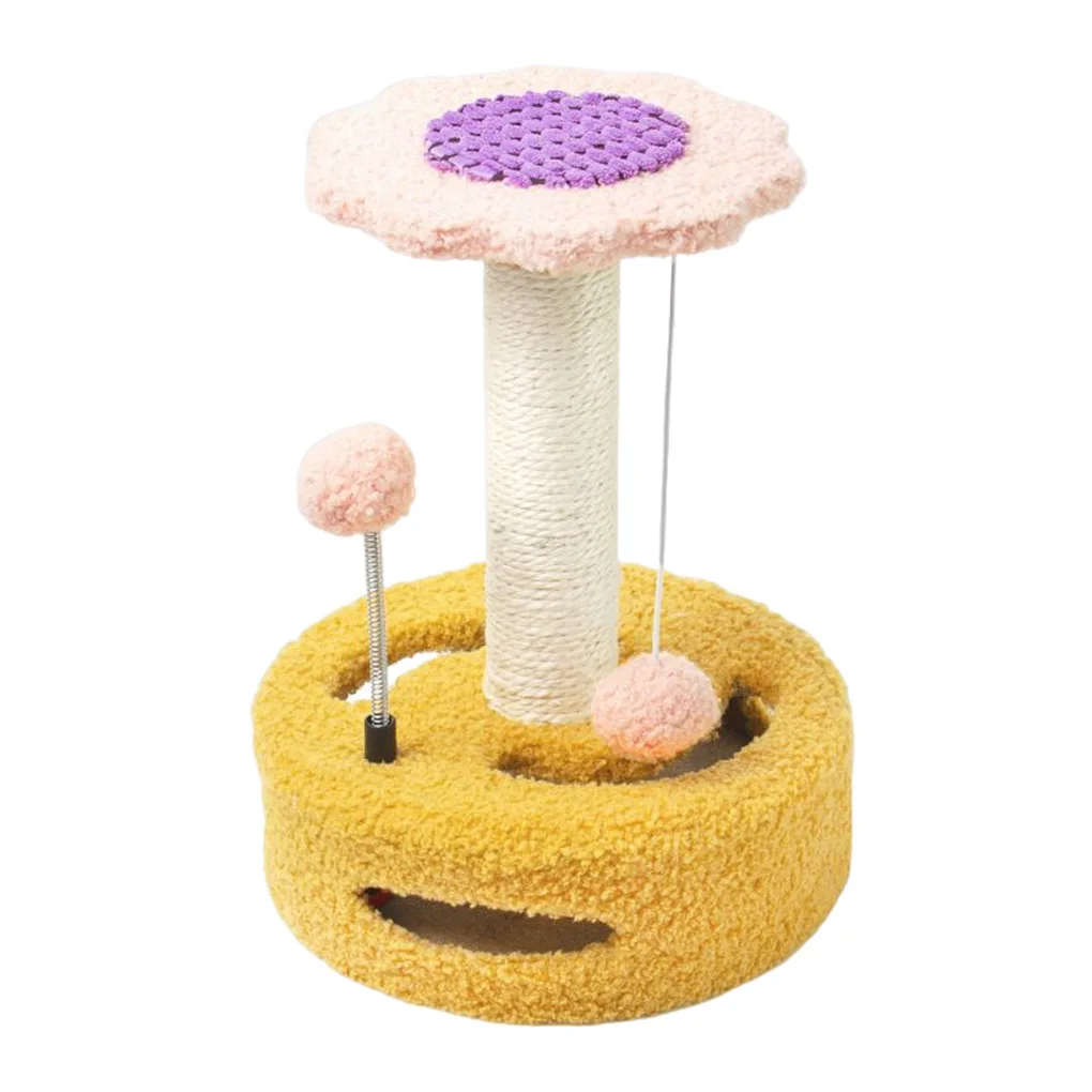Pet Scratching Post Climbing Jumping Toy Scratch Furniture Playing Claws Grinding Scratcher for Dormitory Yellow
Pet Scratching Post Climbing Jumping Toy Scratch Furniture Playing Claws Grinding Scratcher for Dormitory Yellow