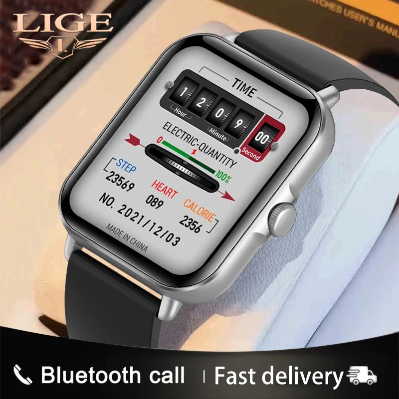 LIGE 2022 Bluetooth Call Smart Watch Men Full Touch Voice Assistant Sports Fitness Tracker Clock Waterproof Smartwatch Men Women
LIGE 2022 Bluetooth Call Smart Watch Men Full Touch Voice Assistant Sports Fitness Tracker Clock Waterproof Smartwatch Men Women