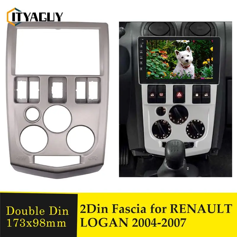2 Din Radio Fascia for RENAULT LOGAN 2004 2005 2006 2007 Double Din DVD Stereo Panel Dash Installation Kit Trim Frame
2 Din Radio Fascia for RENAULT LOGAN 2004 2005 2006 2007 Double Din DVD Stereo Panel Dash Installation Kit Trim Frame