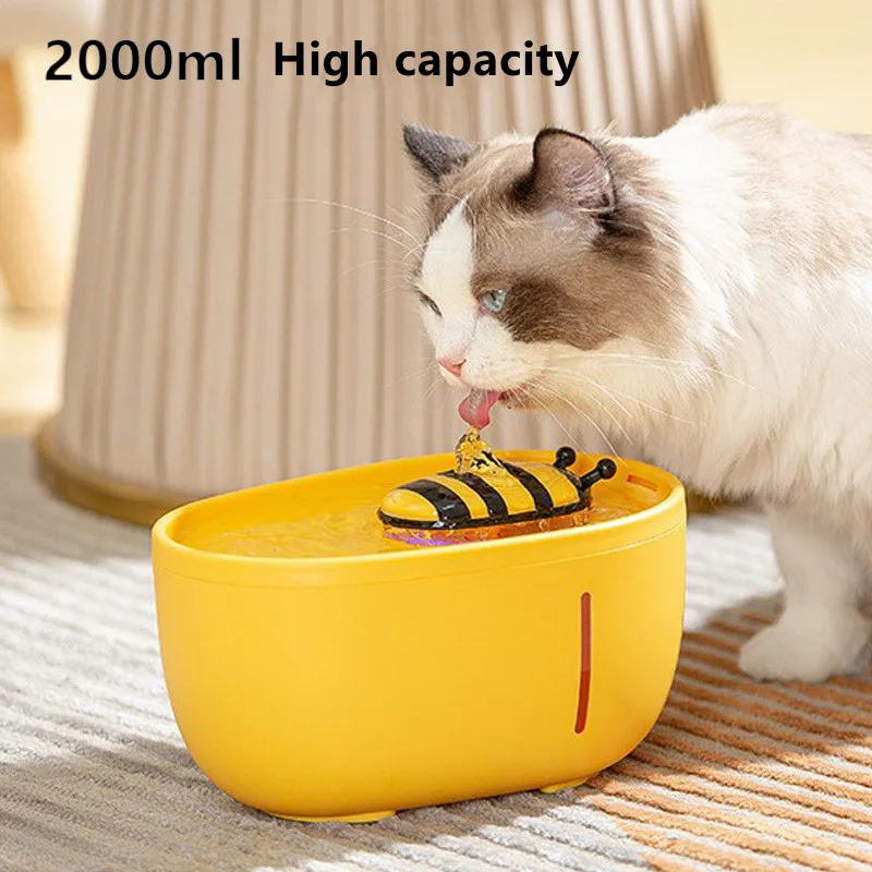Cat Drinker Automatic Pet Feeder Pet Drinking Electric Dispenser Bowl Cat Water Fountain Little Bee Style Indoor Decor Supplies
Cat Drinker Automatic Pet Feeder Pet Drinking Electric Dispenser Bowl Cat Water Fountain Little Bee Style Indoor Decor Supplies