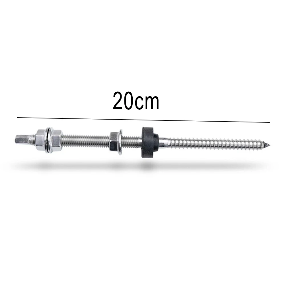 Stainless Steel Hanger Bolts M10 with EPDM Seal and Locking Nut + Adapter for Photovoltaic System Installation
Stainless Steel Hanger Bolts M10 with EPDM Seal and Locking Nut + Adapter for Photovoltaic System Installation