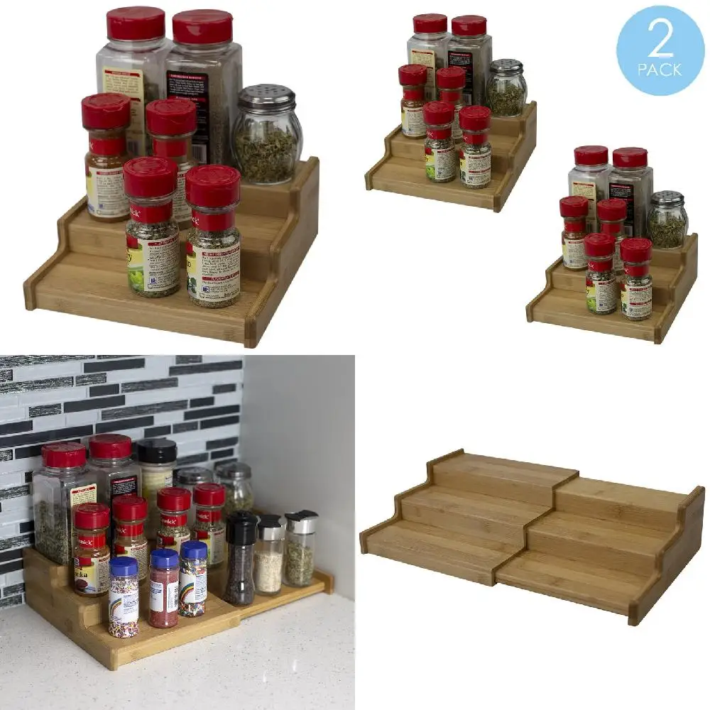 Stylish and Durable 3-Tier Natural Bamboo Spice Rack Organizer Shelf for Home and Kitchen Storage - 156 Characters.
Stylish and Durable 3-Tier Natural Bamboo Spice Rack Organizer Shelf for Home and Kitchen Storage - 156 Characters.