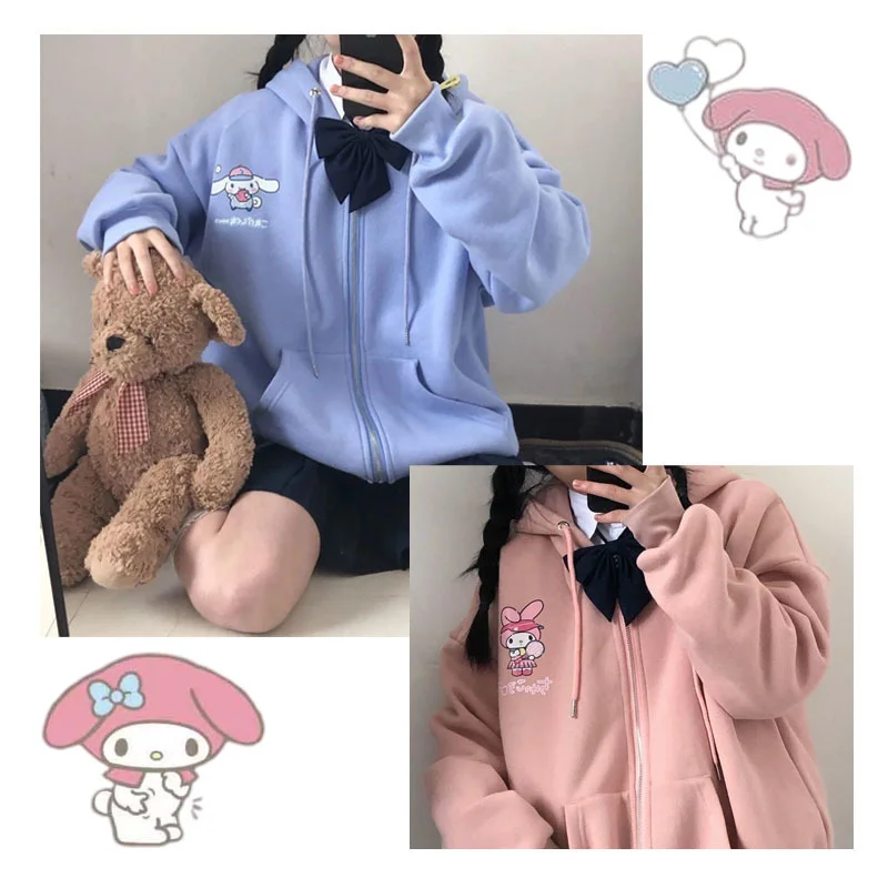 Толстовка с капюшоном Jk 4 цветов Аниме My Melody Kuromi Cinnamoroll Kawaii Мультфильм Топы пальто для девушек свободная Корейская утепленная куртка с капюш...
Толстовка с капюшоном Jk 4 цветов Аниме My Melody Kuromi Cinnamoroll Kawaii Мультфильм Топы пальто для девушек свободная Корейская утепленная куртка с капюш...