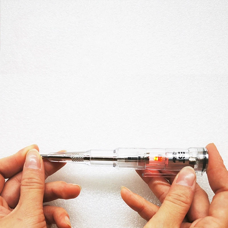 Waterproof Induced Electric Tester Pen Screwdriver Probe Light Voltage Tester Detector AC/DC 70-250V Test Pen Voltmeter
Waterproof Induced Electric Tester Pen Screwdriver Probe Light Voltage Tester Detector AC/DC 70-250V Test Pen Voltmeter