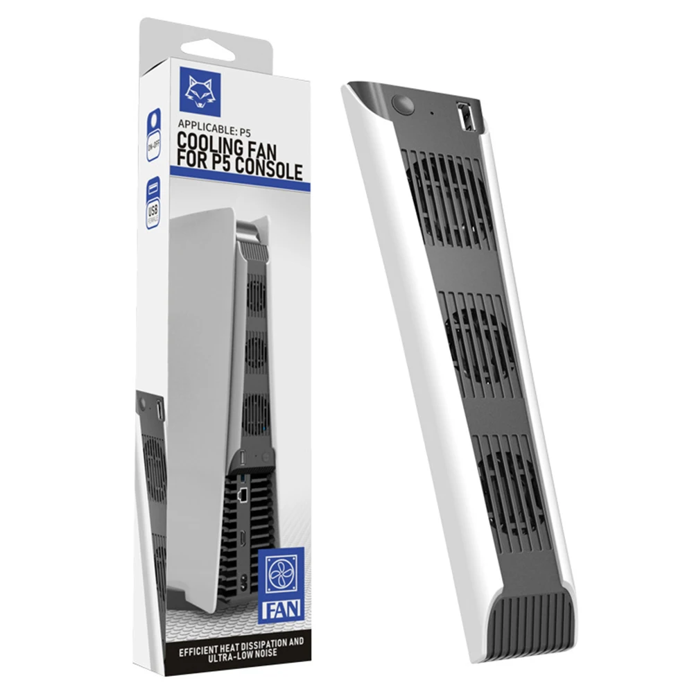 PS5 Accessories Cooling Fan For PS5 Console External Host Cooling Fan 3 Silent Fan Vertical Cooling Stand for Playstation 5
PS5 Accessories Cooling Fan For PS5 Console External Host Cooling Fan 3 Silent Fan Vertical Cooling Stand for Playstation 5
