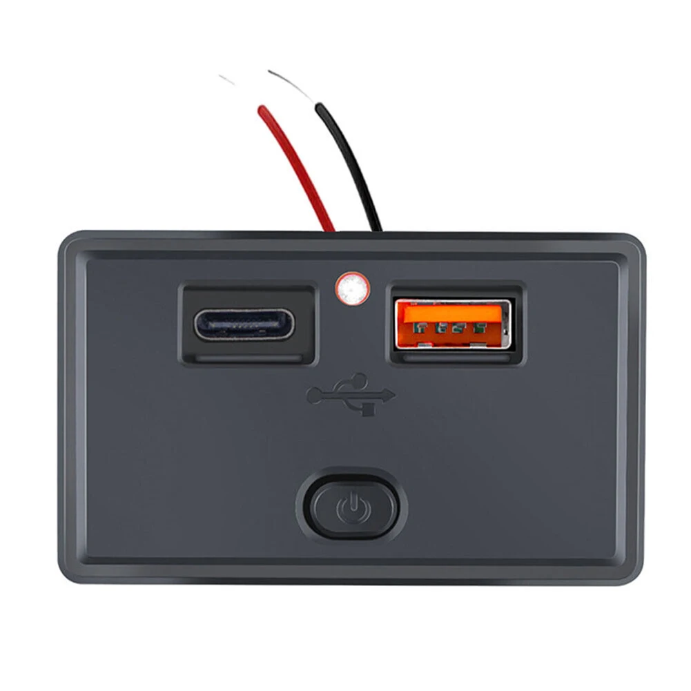 Socket Fast Charger Dual USB Fast Charging Port LED Indicator LED Power Outlet PD QC3.0 For Car Boat RV Ships Buses Accessories
Socket Fast Charger Dual USB Fast Charging Port LED Indicator LED Power Outlet PD QC3.0 For Car Boat RV Ships Buses Accessories