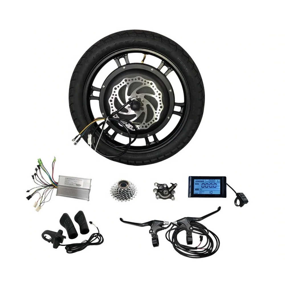 16 inch Hub Motor 48V 500W 800W Motorcycle Electric Bike Conversion Kit BLDC Motor Disc Brake Electric Scooter Kit
16 inch Hub Motor 48V 500W 800W Motorcycle Electric Bike Conversion Kit BLDC Motor Disc Brake Electric Scooter Kit
