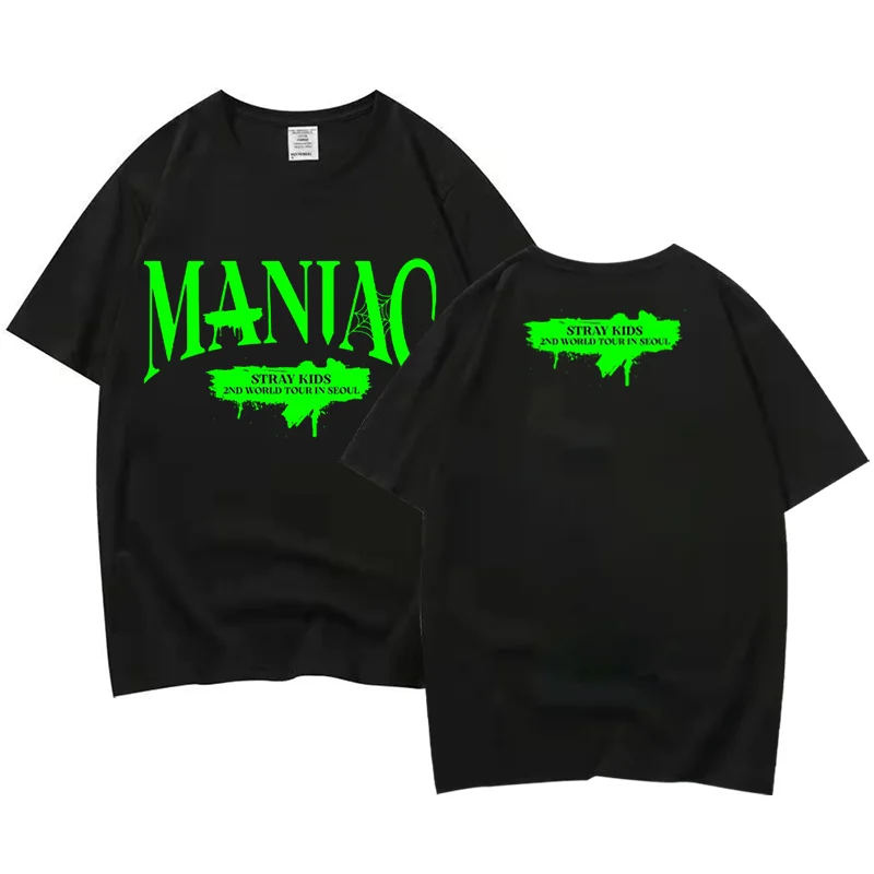 Kpop Stray Kids Maniac Cotton Round Neck Short Sleeve Men's and Women's T-shirt Couple Tops Kawaii Clothes
Kpop Stray Kids Maniac Cotton Round Neck Short Sleeve Men's and Women's T-shirt Couple Tops Kawaii Clothes