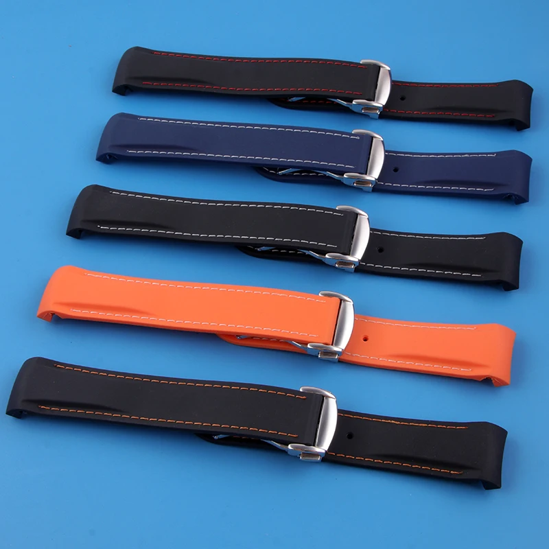 Curved End Rubber Watch Strap for OMEGA SEAMASTER Watch Series Waterproof Silicone Watch Band Watchstrap 19mm 20mm 21mm 22mm
Curved End Rubber Watch Strap for OMEGA SEAMASTER Watch Series Waterproof Silicone Watch Band Watchstrap 19mm 20mm 21mm 22mm